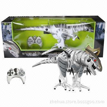 Battery operated robot dinosaur toys with realistic sound and lifelike movement